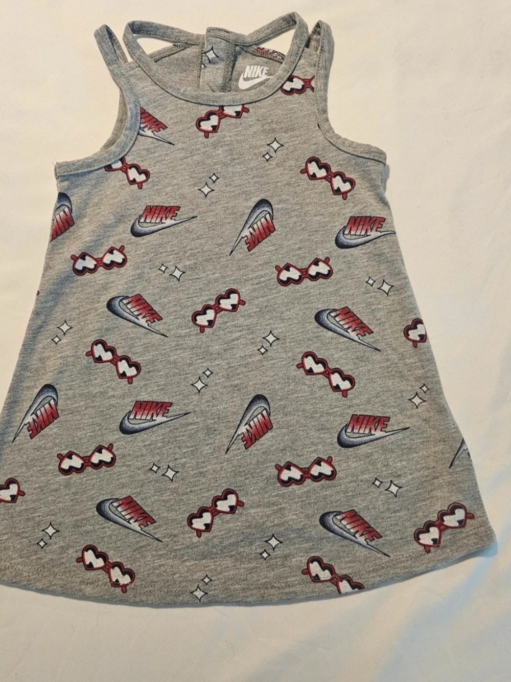 Nike Toddler Girl Grey Sunglasses Logo Dress - 2T